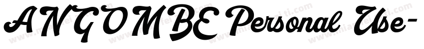 ANGOMBE Personal Use字体转换
